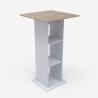 Hoge bartafel met 3 planken 60x60 cm Sunet Voorraad