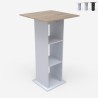 Hoge bartafel met 3 planken 60x60 cm Sunet Aanbieding