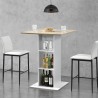 Hoge bartafel met 3 planken 60x60 cm Sunet Korting