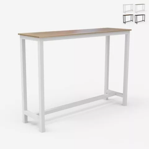 Hoge tafel bartafel voor barkrukken 140 x 37 x 100 cm Edebel Aanbieding