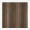 4 x decoratieve akoestische wandpanelen 240x60cm in donker Walnoothout Kover-NS Kortingen