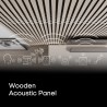 4 x decoratieve akoestische wandpanelen 240x60cm in donker Walnoothout Kover-NS Catalogus