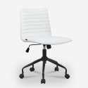 Ergonomisch verstelbare design bureaustoel in witte stof Zolder Light Aanbieding