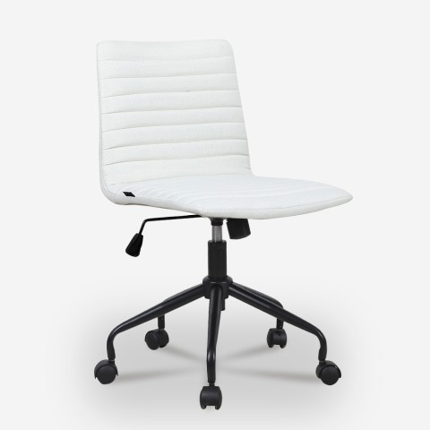 Kantoorstoel design verstelbaar ergonomisch wit textiel Zolder Light Aanbieding