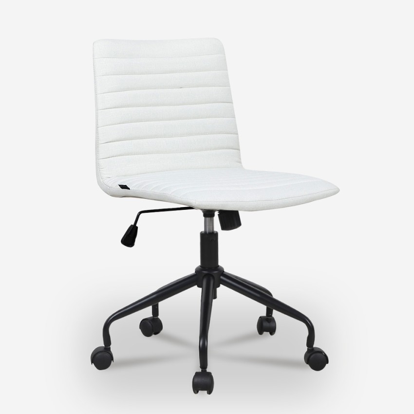 Ergonomisch verstelbare design bureaustoel in witte stof Zolder Light Aanbieding Ergonomisch verstelbare design bureaustoel in witte stof Zolder Light Aanbieding