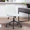 Ergonomisch verstelbare design bureaustoel in witte stof Zolder Light Verkoop