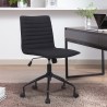 Ergonomisch verstelbare design bureaustoel in zwarte stof Zolder Dark Verkoop