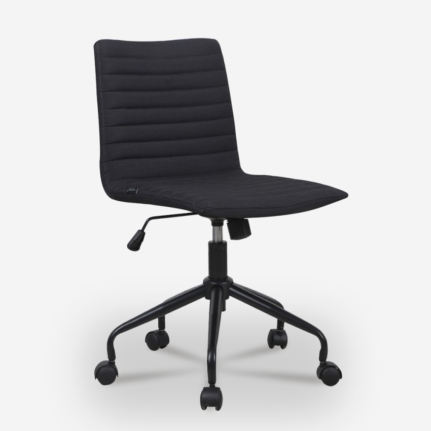 Ergonomisch verstelbare design bureaustoel in zwarte stof Zolder Dark Aanbieding Ergonomisch verstelbare design bureaustoel in zwarte stof Zolder Dark Aanbieding