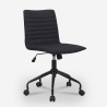 Ergonomisch verstelbare design bureaustoel in zwarte stof Zolder Dark Aanbieding