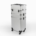 Schoonheidsspecialiste trolley make-up koffer met 4 wielen Sirius Korting