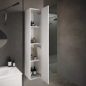 Kolom badkamermeubel modern wit glanzend hangend enkel deur Bove Korting