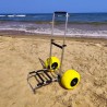 Strandtrolley met 2 grote wielen Ariel Voorraad