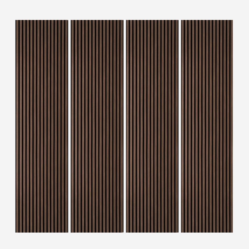 4 x akoestisch wandpaneel wenge 240x60 cm Kover-WG Aanbieding 4 x akoestisch wandpaneel wenge 240x60 cm Kover-WG Aanbieding