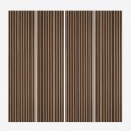 4 x decoratieve akoestische wandpanelen 240x60cm in donker Walnoothout Kover-NS Aanbieding