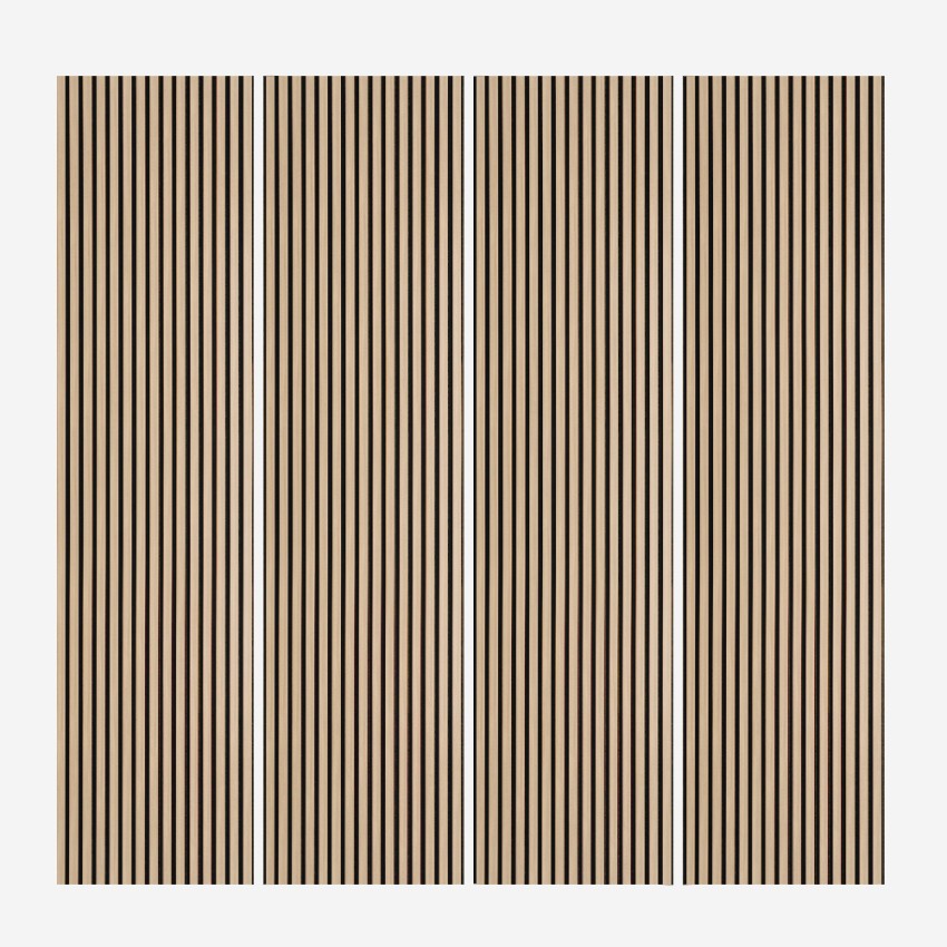 4 x akoestische wandpanelen 240x60cm Walnoothout Kover-W Aanbieding