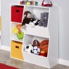 Witte kinderkamer speelgoedkast met vakken Lutelle Korting