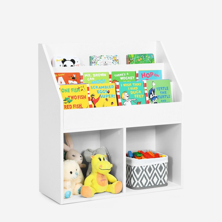 Montessori speelgoed- en boekenkast voor kinderkamer met planken en opbergvakken Gurell Aanbieding Montessori speelgoed- en boekenkast voor kinderkamer met planken en opbergvakken Gurell Aanbieding