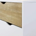 Dressoir in Scandinavische stijl met 2 deuren en 1 lade in wit en hout Jubi Kortingen