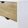 Dressoir in Scandinavische stijl met 2 deuren en 1 lade in wit en hout Jubi Kortingen