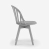 Moderne designstoel van polypropyleen Molkor Afmetingen