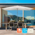 Rechthoekige terrasparasol met middenpaal 3x2 m Rios Aanbieding