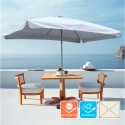 Rechthoekige parasol Eden van 3x2m ideaal voor de horeca Aanbod