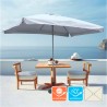 Rechthoekige parasol Eden van 3x2m ideaal voor de horeca Aanbod