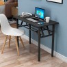 Ruimtebesparend opklapbaar bureau met 2 verdiepingen 120x60 cm Foldesk Plus Kortingen