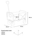 Multifunctionele, opvouwbare bolderkar op 4 wielen met een capaciteit van 80 kg Polly Keuze