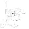 Multifunctionele, opvouwbare bolderkar op 4 wielen met een capaciteit van 80 kg Polly Keuze