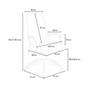 Ergonomische verstelbare bureaustoel in modern design Boavista Voorraad