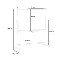 Dubbelzijdig magnetisch draaibaar whiteboard 90x60 cm Albert M Karakteristieken