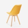 Scandinavisch design houten stoel met fluwelen stof Dolphin Lux Prijs