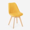Scandinavisch design houten stoel met fluwelen stof Dolphin Lux Kosten