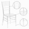 Transparante design stoelen voor ceremonies, bar of restaurant Chiavarina Crystal Catalogus