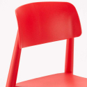 Ronde salontafel wit 70x70 cm en 2 gekleurde stoelen Barcellona Long Island 