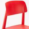 Ronde salontafel wit 70x70 cm en 2 gekleurde stoelen Barcellona Long Island 