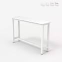 Consoletafel entreemeubel 120 x 40 cm van hout en wit metaal Welcome Light Kosten
