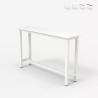 Consoletafel entreemeubel 120 x 40 cm van hout en wit metaal Welcome Light Kosten