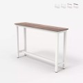 Consoletafel entreemeubel 120 x 40 cm van hout en wit metaal Welcome Light Aanbieding