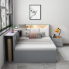 Frans bed 120x190 eenpersoonsbed met opbergruimte en nachtkastje Stellan Kortingen