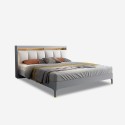 Modern tweepersoonsbed 160x200 cm met opbergruimte LED USB Courier Kortingen