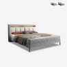 Modern tweepersoonsbed 160x200 cm met opbergruimte LED USB Courier Verkoop