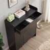 Modern design schoenenkast met 3 deuren en 3 laden Zipel Afmetingen