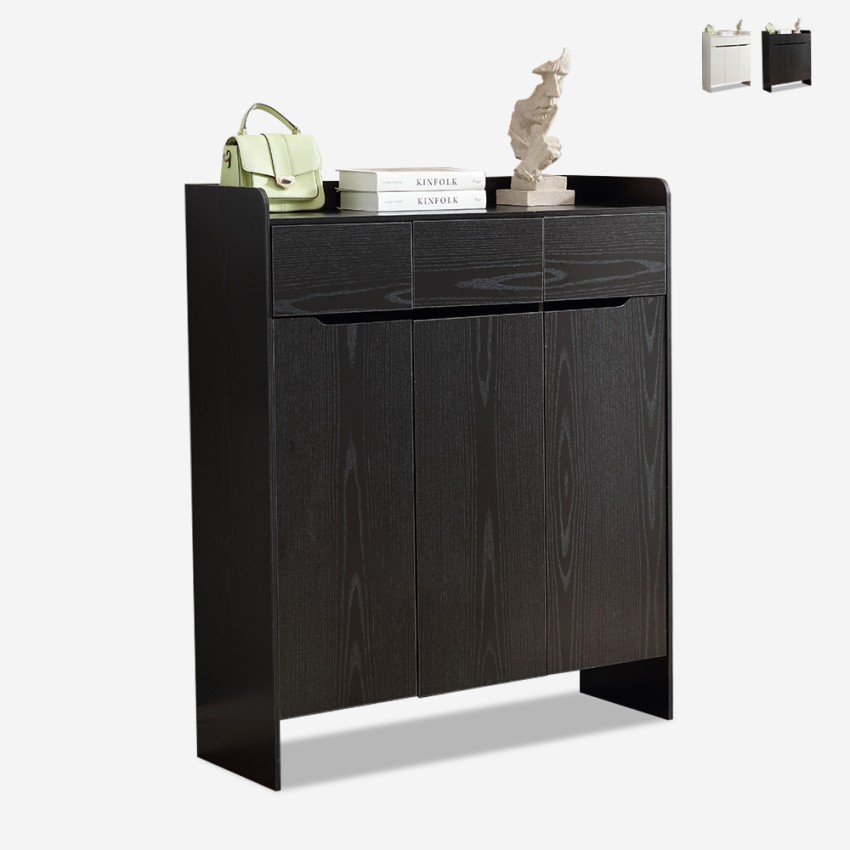 Modern design schoenenkast met 3 deuren en 3 laden Zipel Verkoop