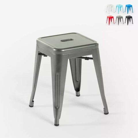 hoge stoel bar keuken Lix industrieel staal metaal steel rocket Aanbieding