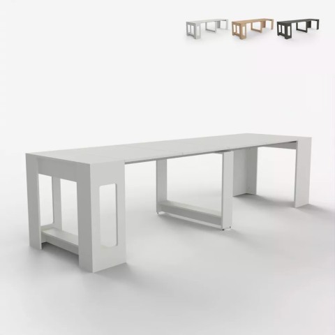 Moderne, ruimtebesparende, uitschuifbare tafel Garda, 90x51-237cm Aanbieding