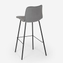 Hoge modern design barkruk in fluweel Dett Karakteristieken