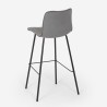 Hoge modern design barkruk in fluweel Dett Karakteristieken