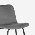 Hoge modern design barkruk in fluweel Dett Kosten